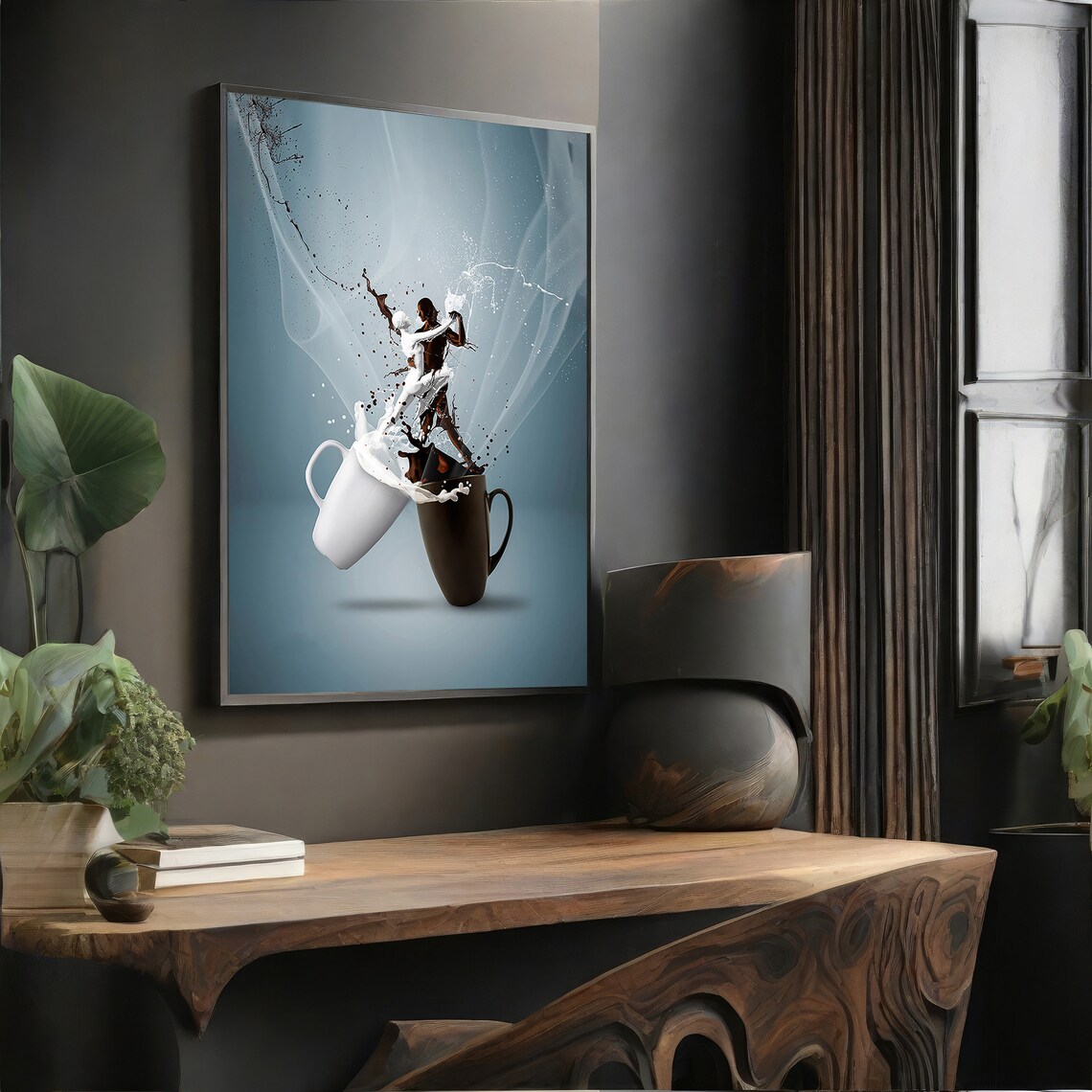 Coffee And Milk Splash Dance, Modern Kitchen Decor