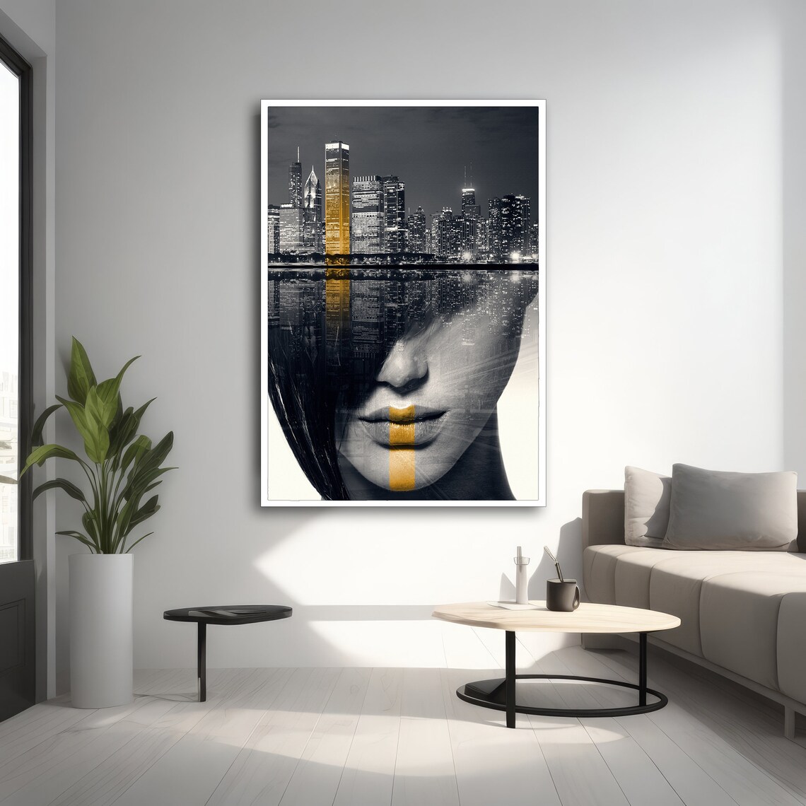Modern Surreal Cityscape And Woman Fusion - Image 5