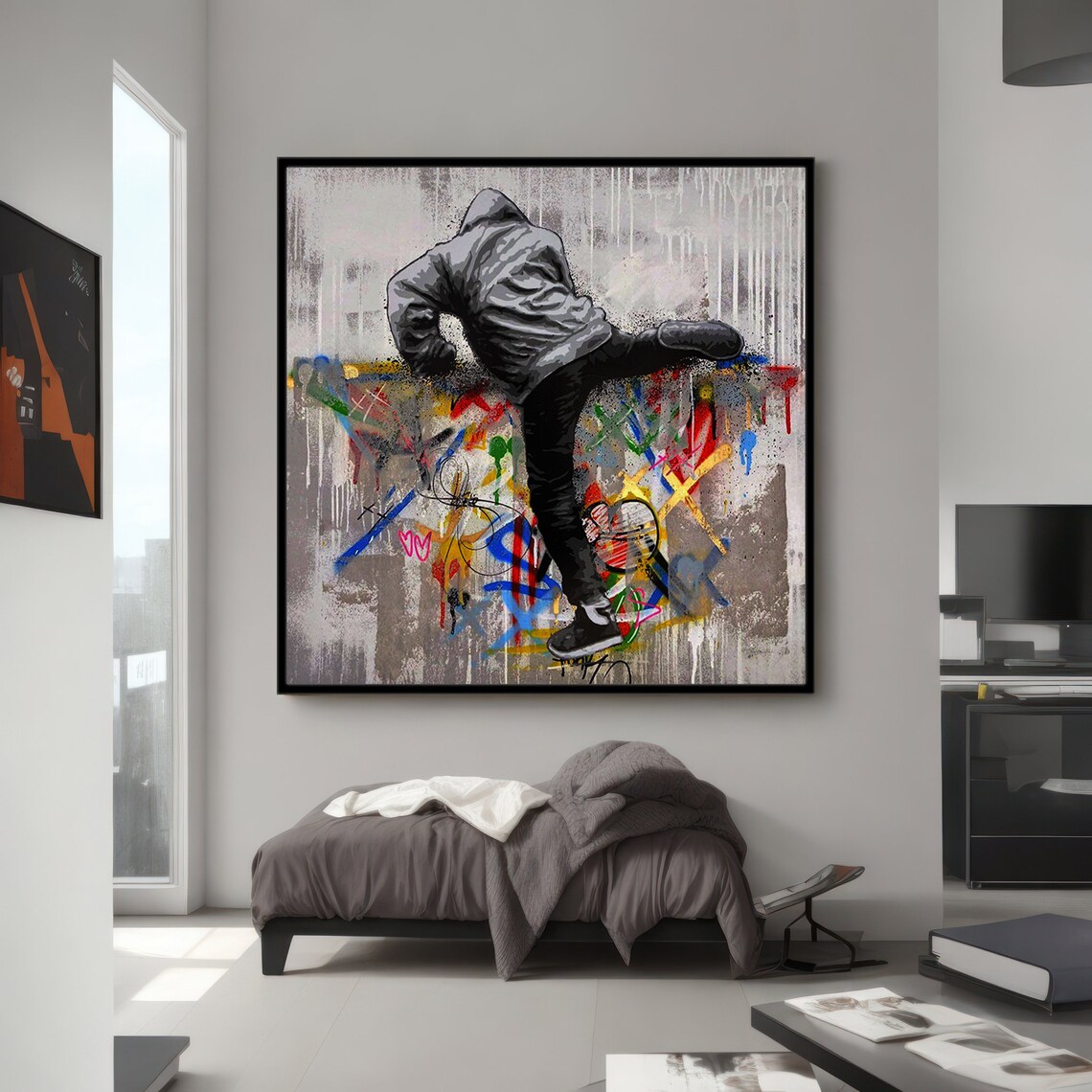 Dynamic Graffiti Urban Street Dancer, Unique Gift - Image 4