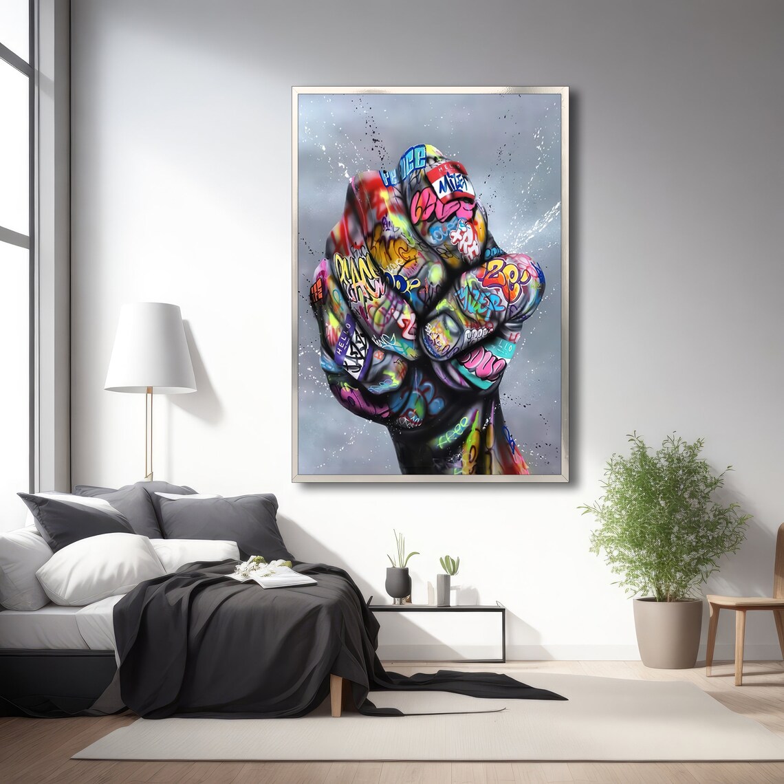 Graffiti Fist, Bold Urban Decor Unique Gift - Image 3