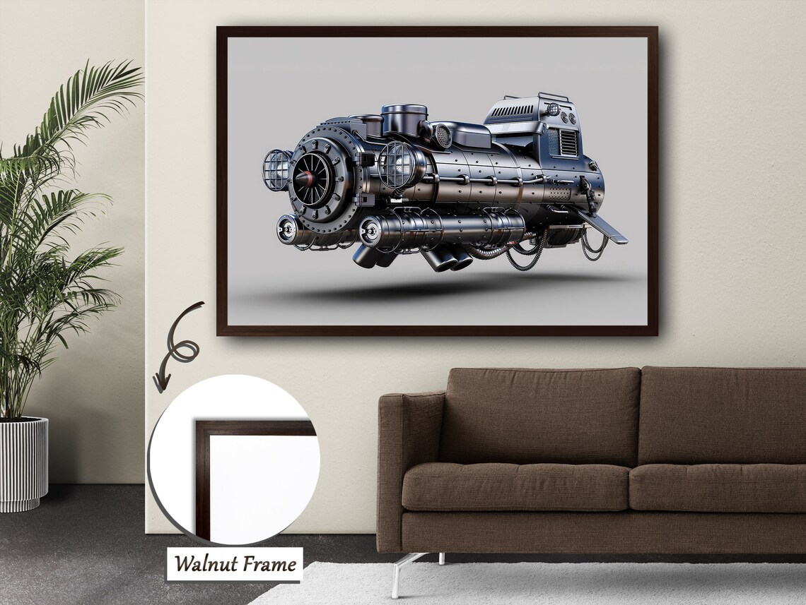 Elegance In Steam, Industrial Steam Engine Art - Image 3