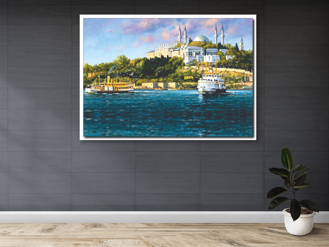 Bosphorus Vista, Historical Architecture Urban Scene - Image 2