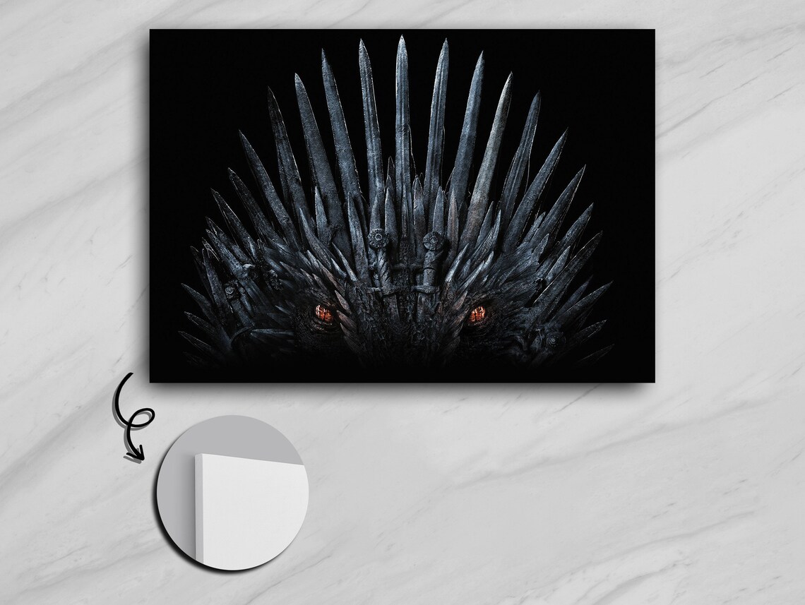 Mysterious Throne Entity Fantasy Art Print - Image 5