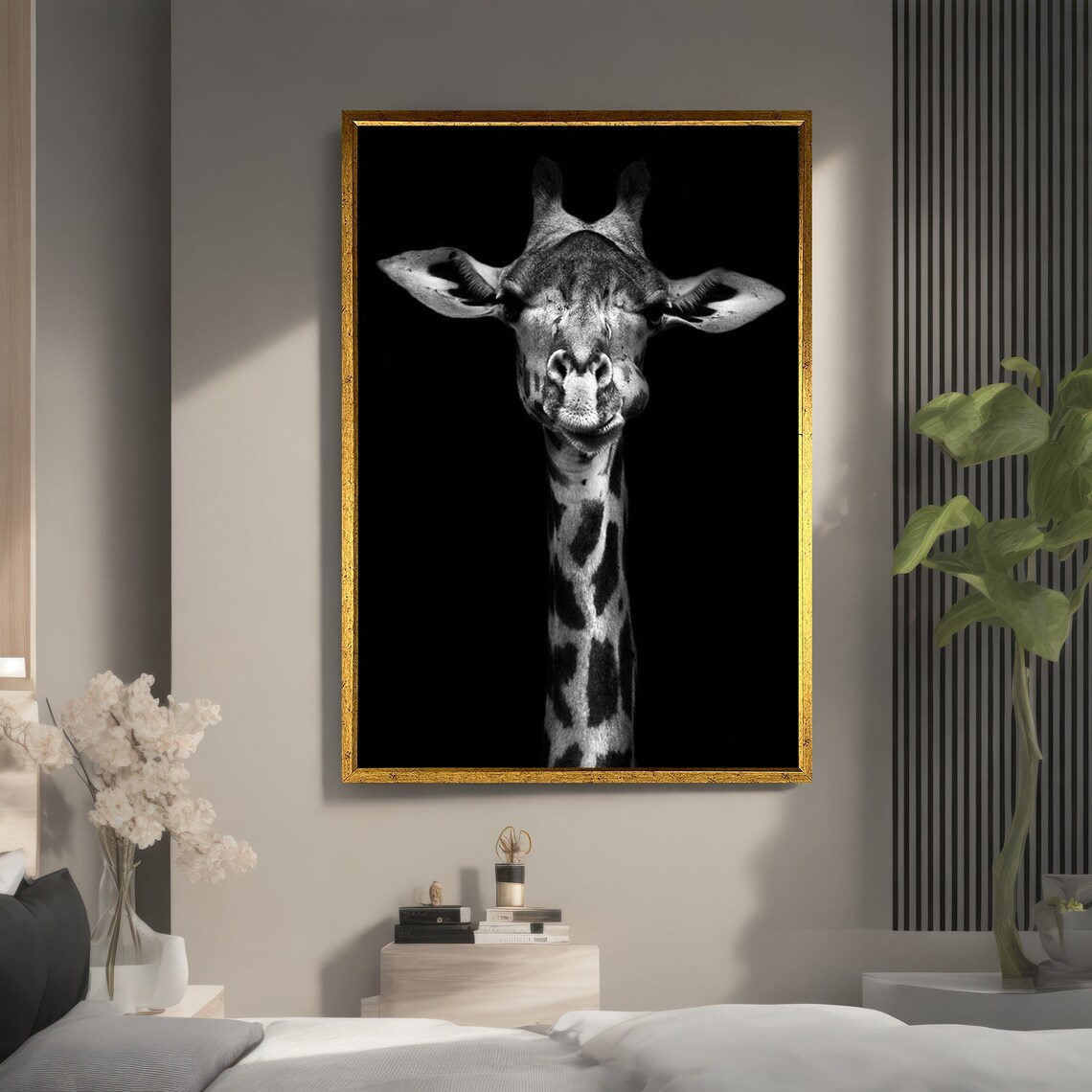 Black And White Giraffe Art Print, Nursery Decor - Image 5