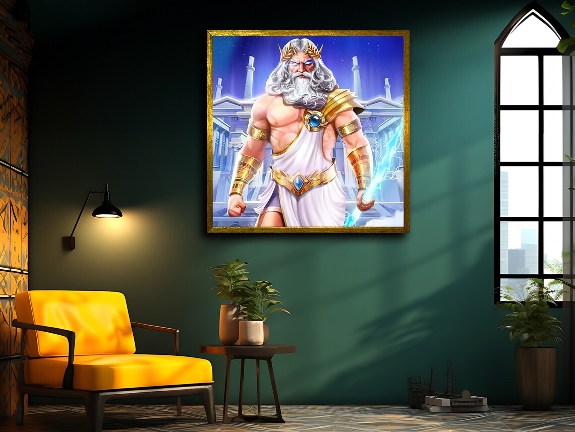 Zeus The Thunderer, Greek Mythology Art Print - Image 3