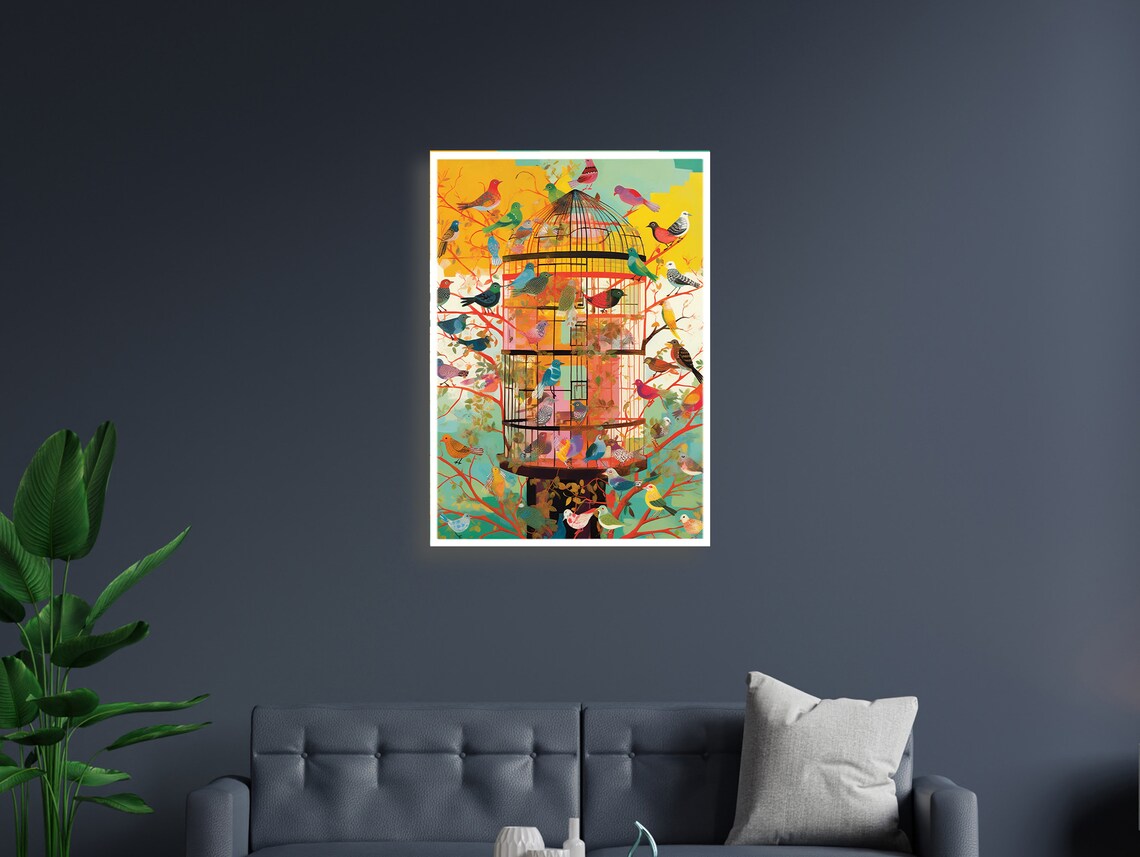 Aviary Of Autumn, Whimsical Seasonal Nature Art - Image 5
