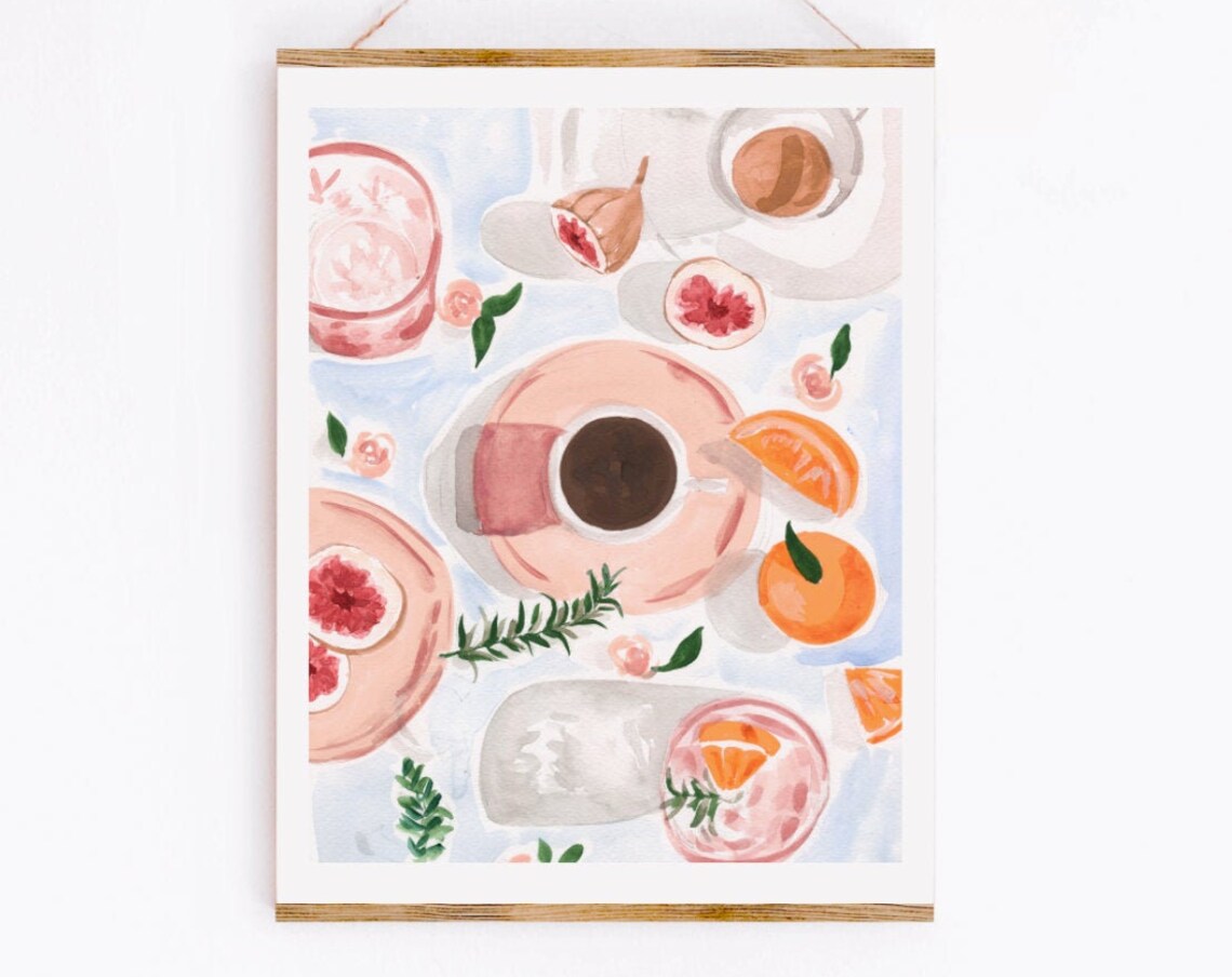 Coffee Still Life Kitchen Wall Art Print - Image 3