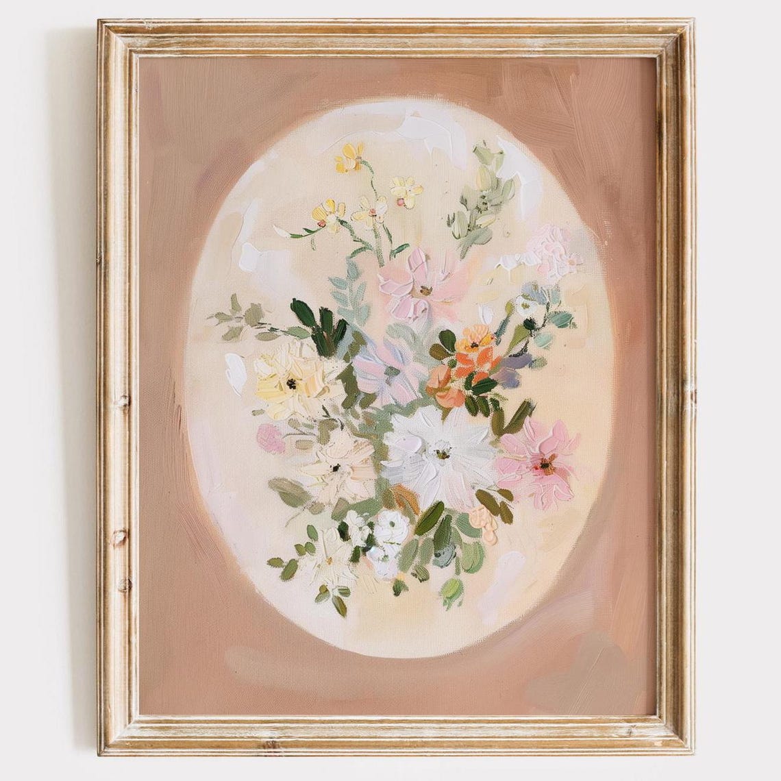 Floral Oil Painting Print Vintage Botanical Wall Art