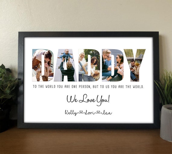 Personalized Fathers Day Gift For Dad, Wall Art Print