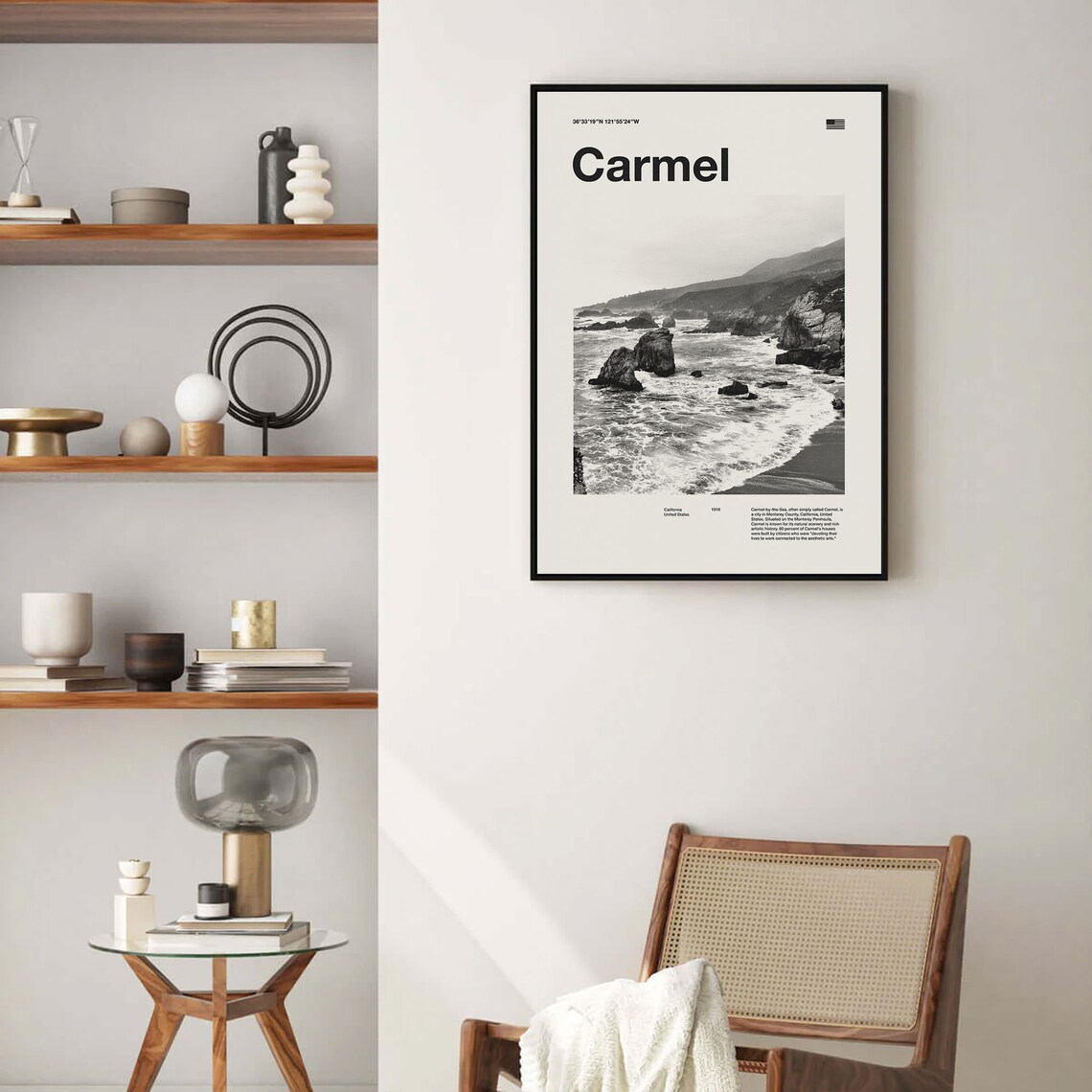 Carmel By The Sea Mid-Century Travel Poster - Image 4