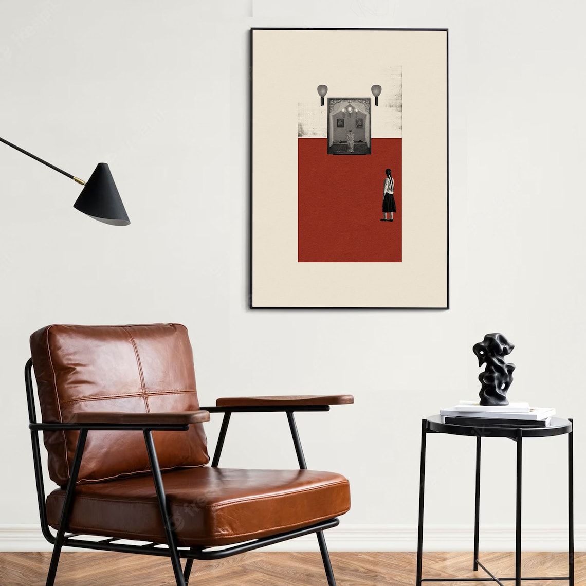 Raise The Red Lantern, Mid-Century Modern Art Print - Image 4