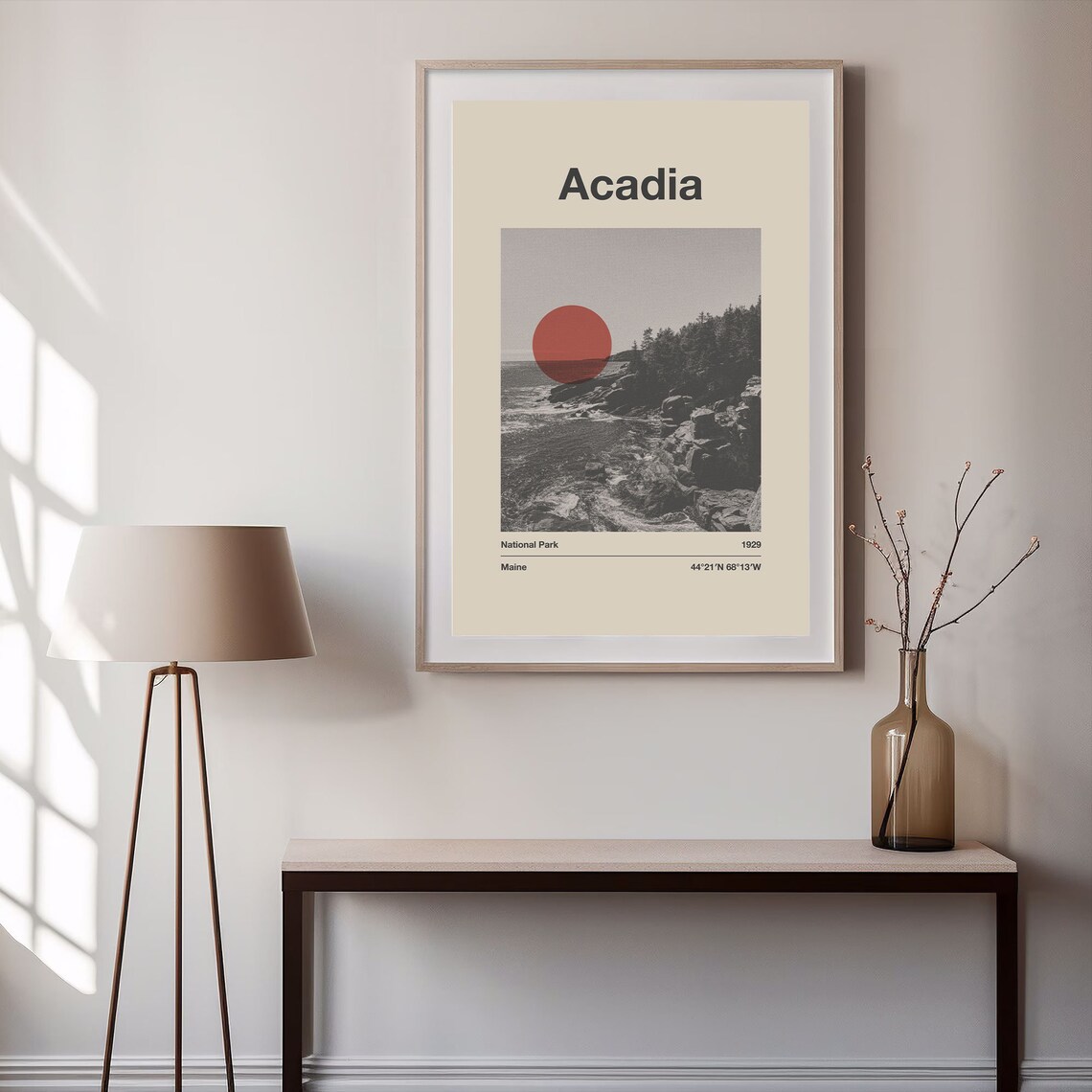 Acadia National Park Maine 1929 Coastal Photo Minimalist Poster - Image 3