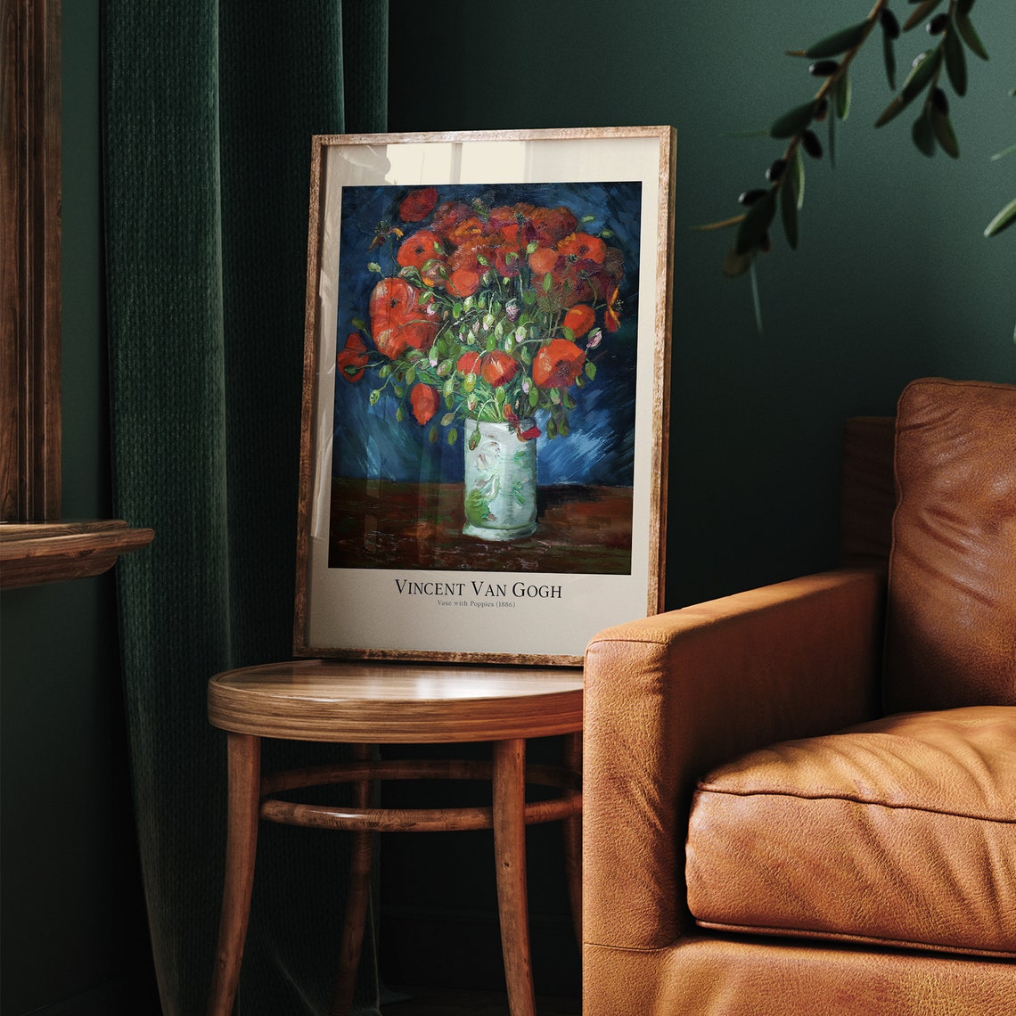 Van Gogh Print Van Gogh Still Life Vase With Poppies Painting Vintage Oil Painting Poster Living Room Floral Decor - Image 3
