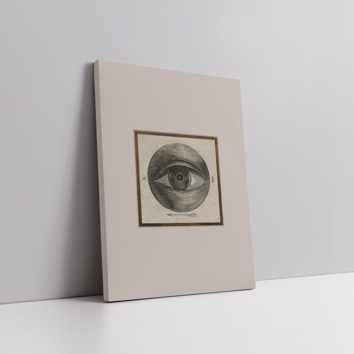 Odd Vintage Engraved Eye Diagram Surreal Antique Anatomy Poster - Image 3