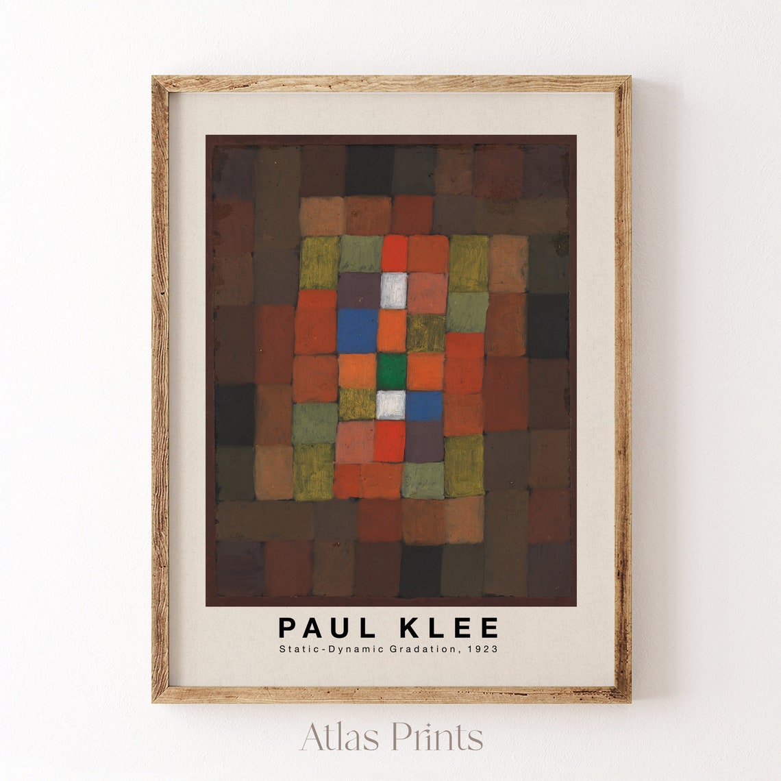 Paul Klee Static Dynamic Gradation 1923 Colorful Abstract Grid Poster