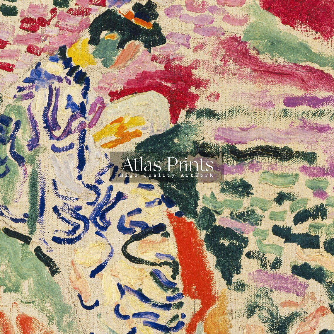 Henri Matisse La Japonaise Woman Beside Water Fauvist Art Print - Image 3