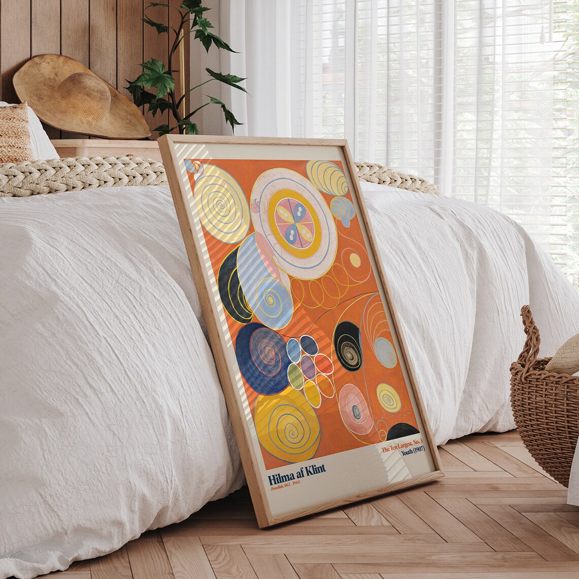 Hilma af Klint The Ten Largest No 3 Youth 1907 Orange Spiral Poster - Image 5