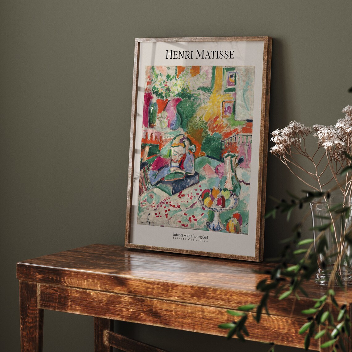 Henri Matisse Interior With A Young Girl Fauvist Colorful Poster - Image 5