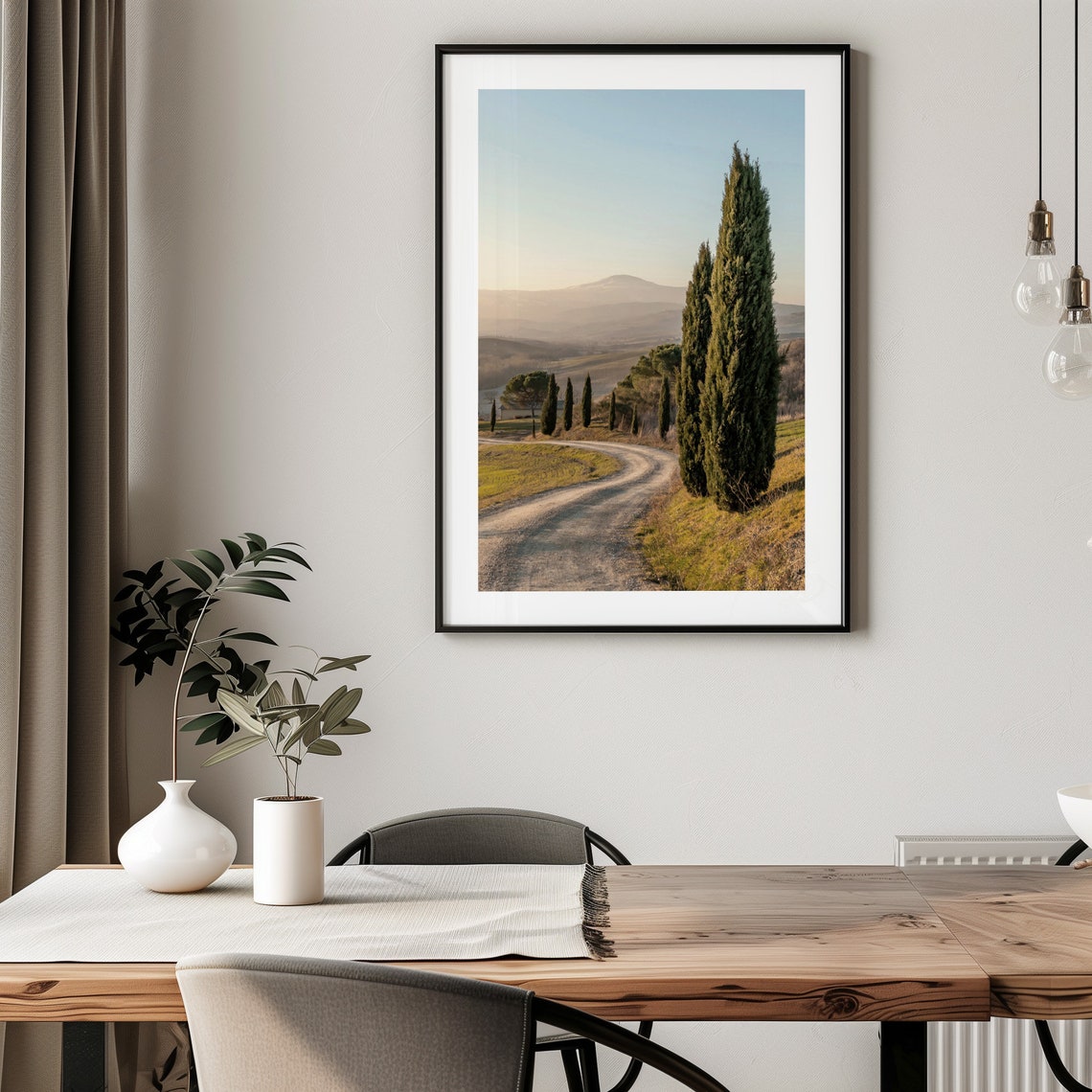 Italy Travel Poster Rustic Wall Art Tuscany Photography Italy Countryside Italy Country Print Tuscany Farmhouse Print - Image 2