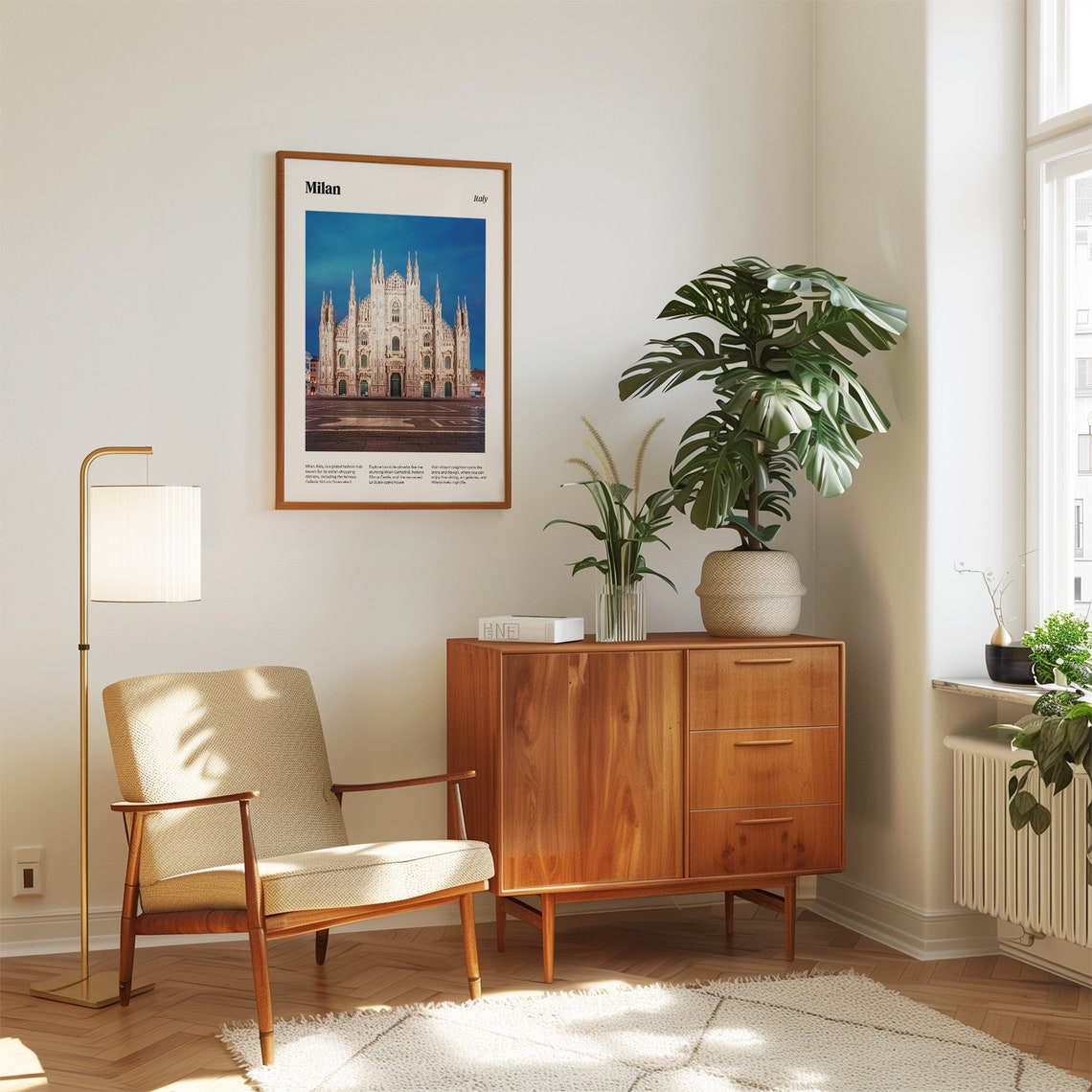 Milan Travel Poster Duomo Di Milano Print Italy Wall Art Milan Cathedral Decor European Cityscape Milan Photography Italy Art - Image 3