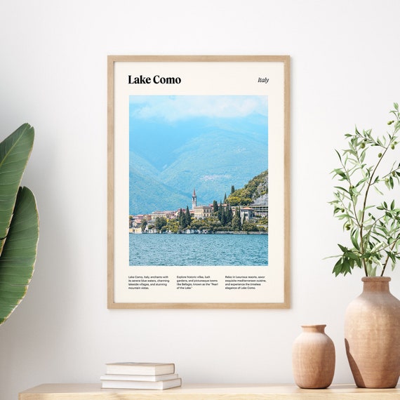 Authentic Lake Como Photography Stunning Lake Como Wall Art Print Elegant Lake Como Poster Captivating Lake Como Photo