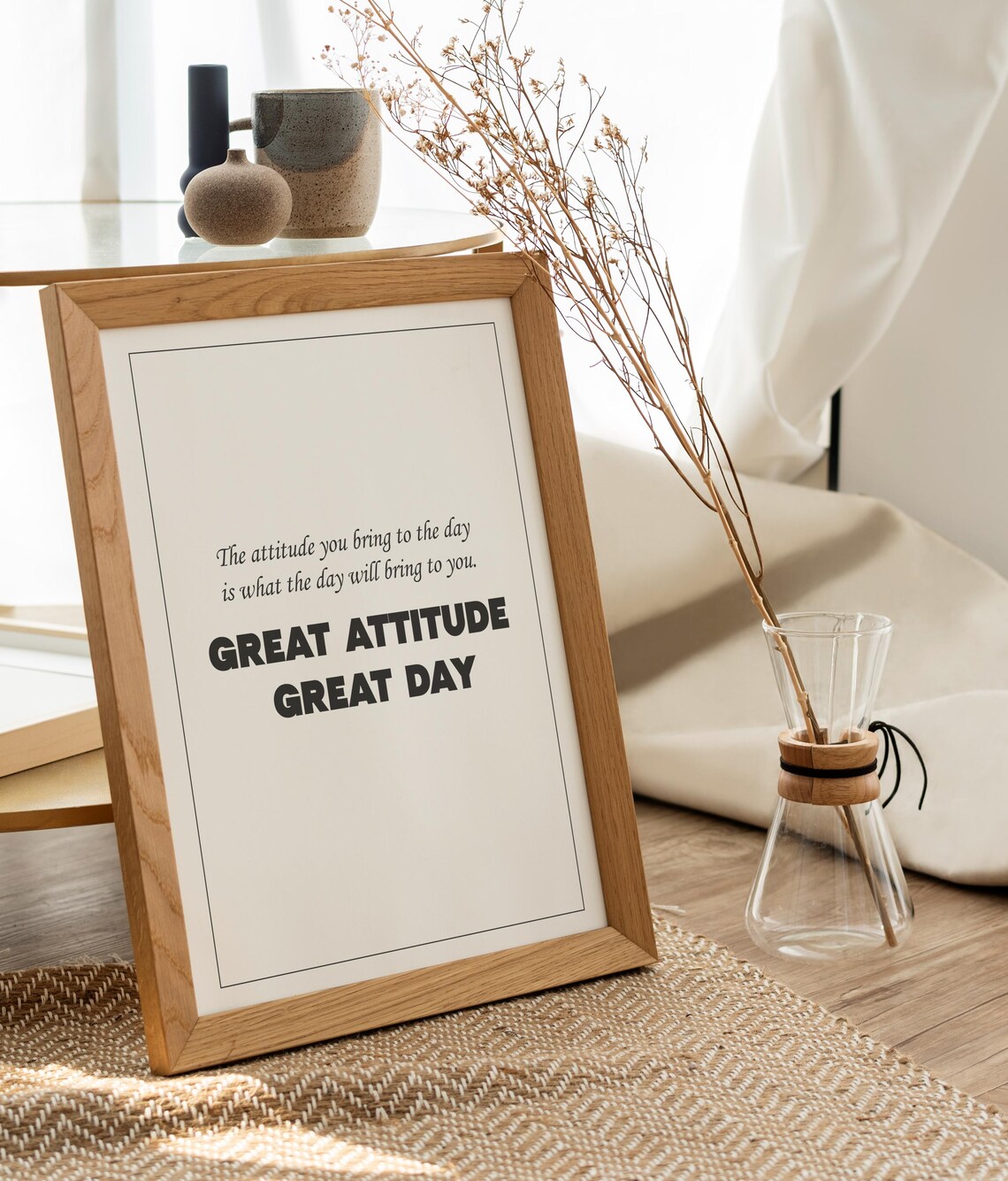 Great Attitude Great Day, Motivational Office Decor - Image 2