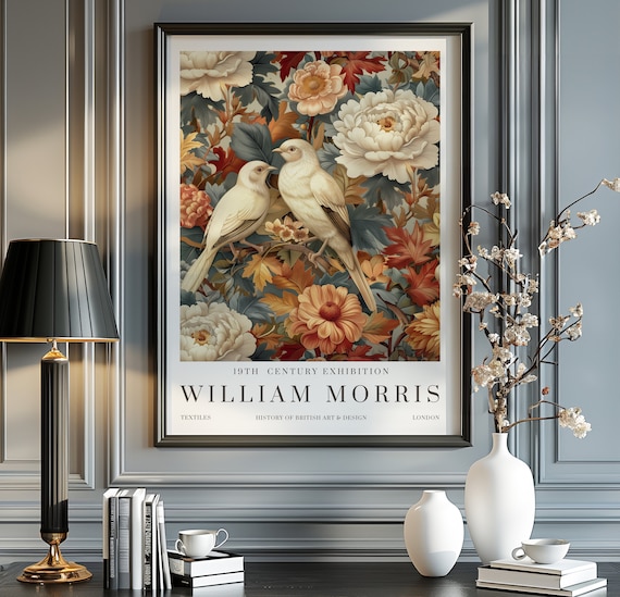 William Morris Flower Market Vintage Poster