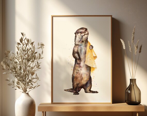 Bathroom Wall Art Otter Art Prints For Bathroom Decor Prints Art Bathroom Wall Art Funny Bathroom Art Bathroom Decor