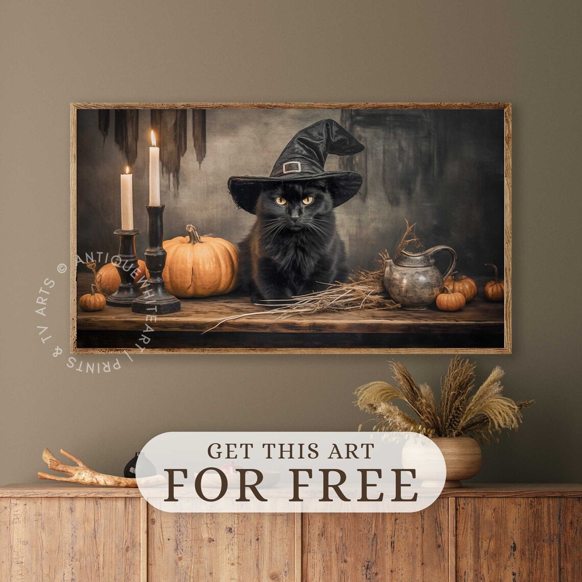 Halloween Witch Spells Vintage Wall Art Print - Image 3