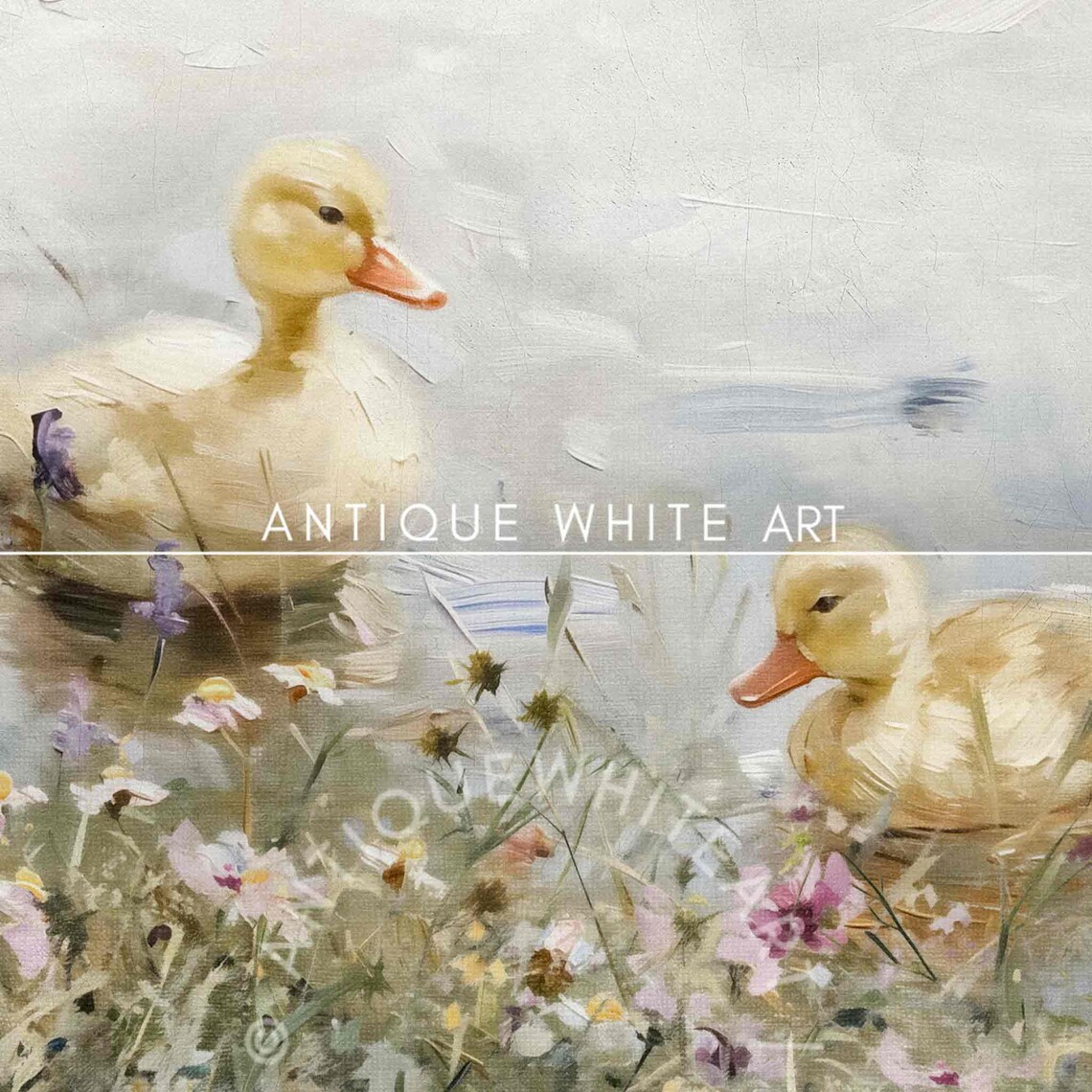 Cute Easter Ducklings, Farmhouse Spring Art Print - Image 3