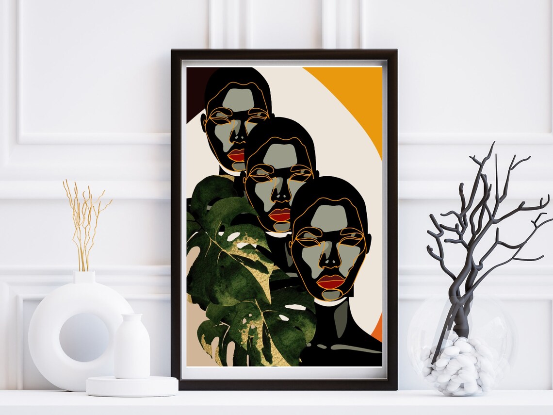 Black Art Print, Modern Urban Wall Decor - Image 3