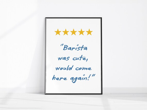 Coffee Shop Wall Decor Room Funny Kitchen Poster Dining Art Cute Barista Quote Trendy Caf Prints