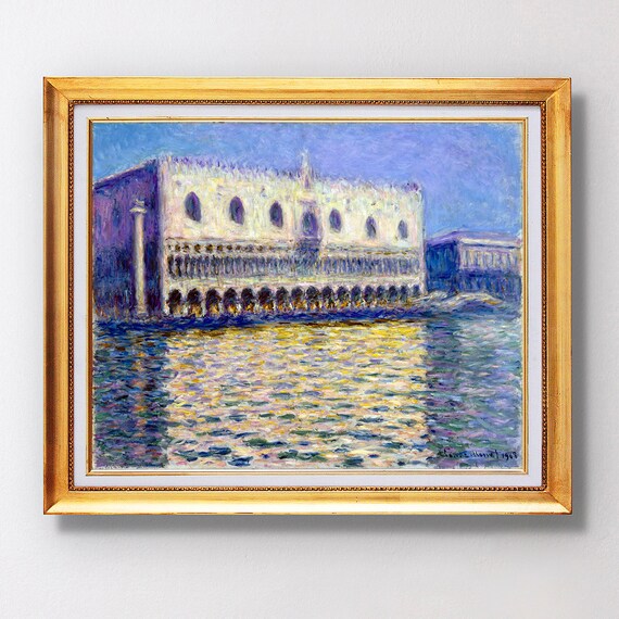 Claude Monet The Doges Palace Le Palais Ducal Fine Art Glice 1908 Sku 0163