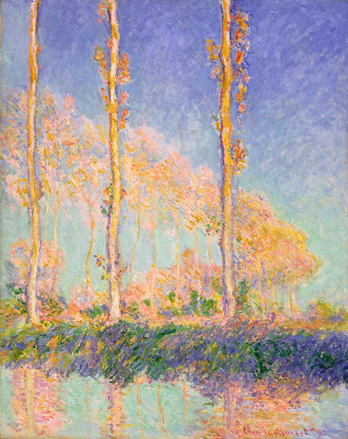 Claude Monet Poplars Fine Art Glice 1891 Sku 0090 - Image 2