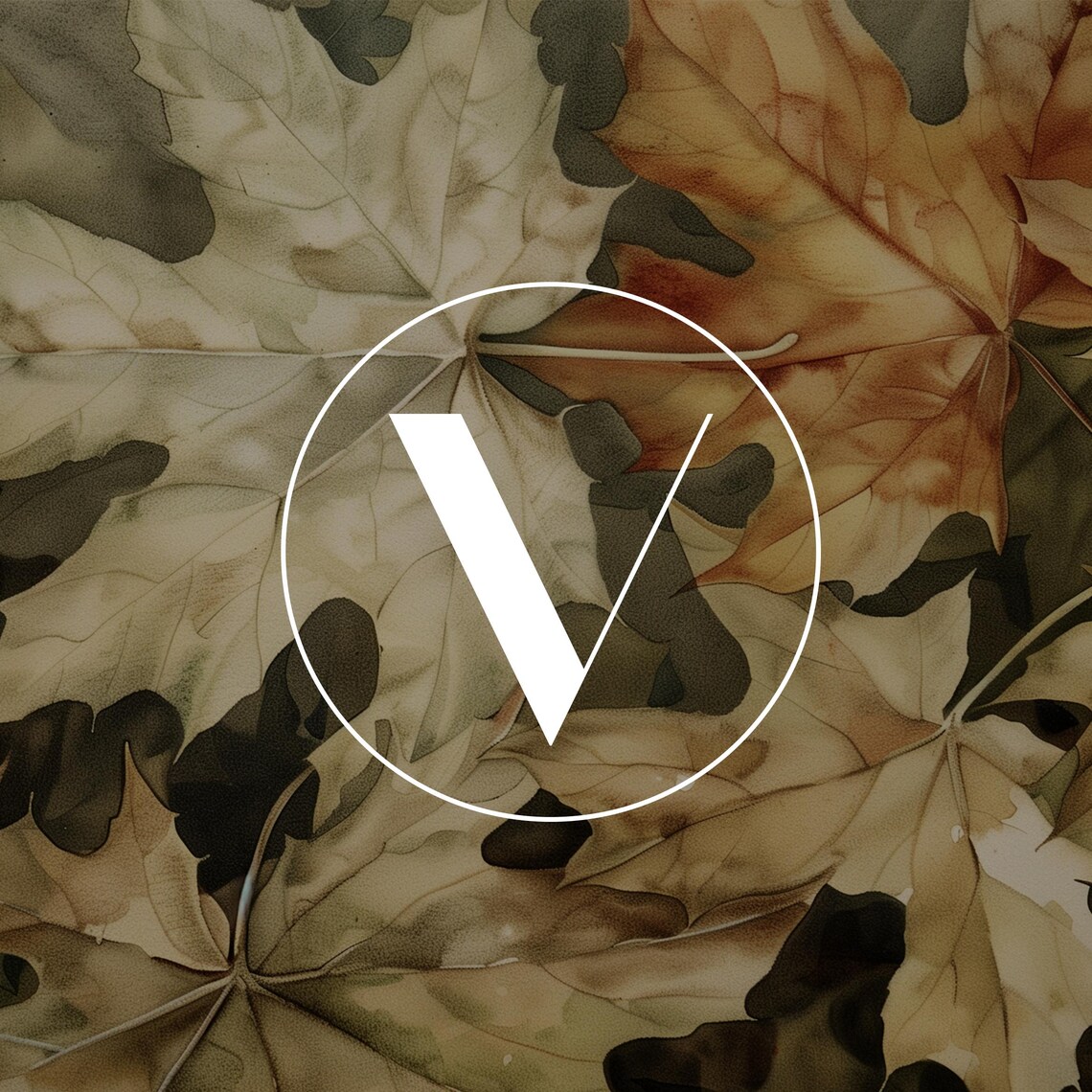 Dark Autumn Leaves Fall Art Print, Moody Decor - Image 3