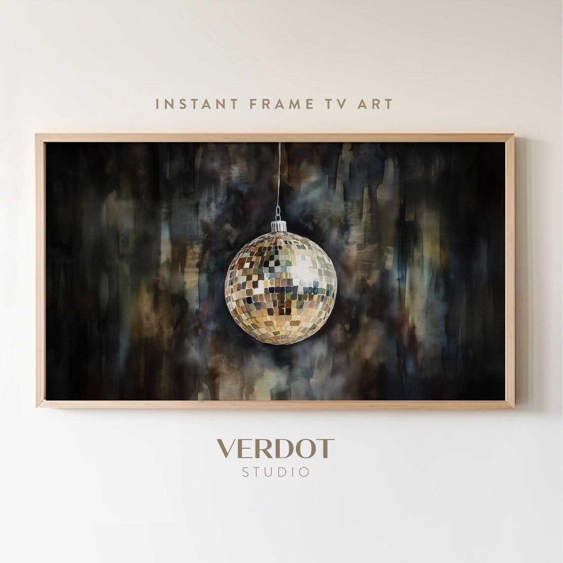 New Year Disco Ball Christmas Bauble Art Print