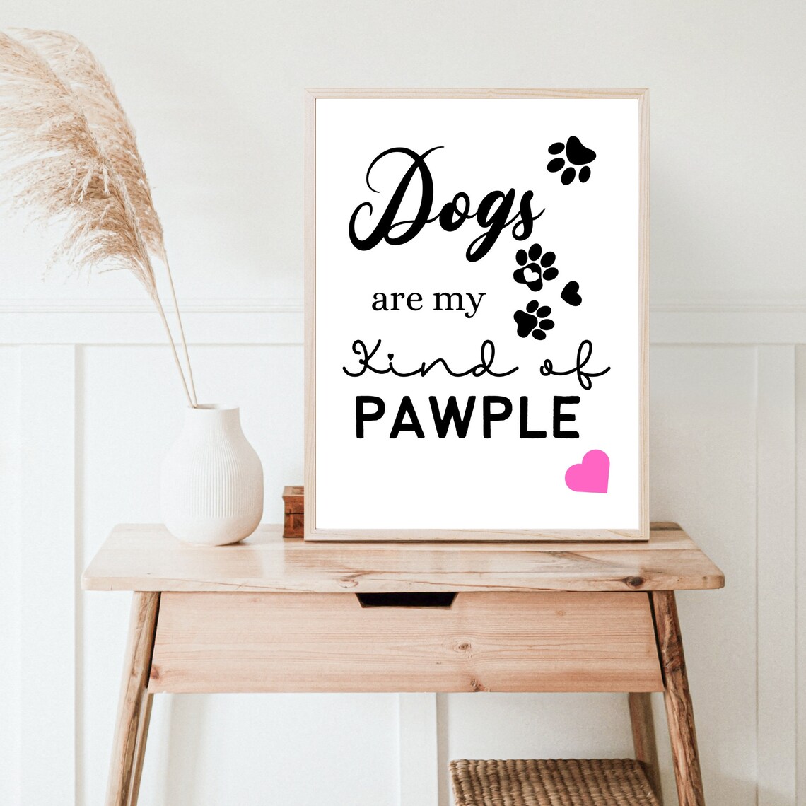 Dogs Are My Kind Of Pawple Paw Art Pun Funny Dog Gift Poster - Image 7