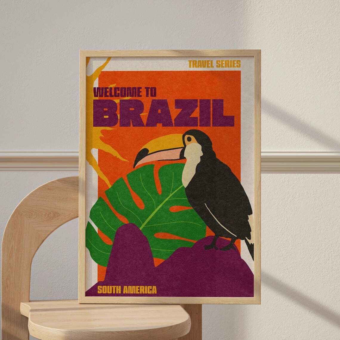 Welcome To Brazil Travel Poster, City Wall Art - Image 5