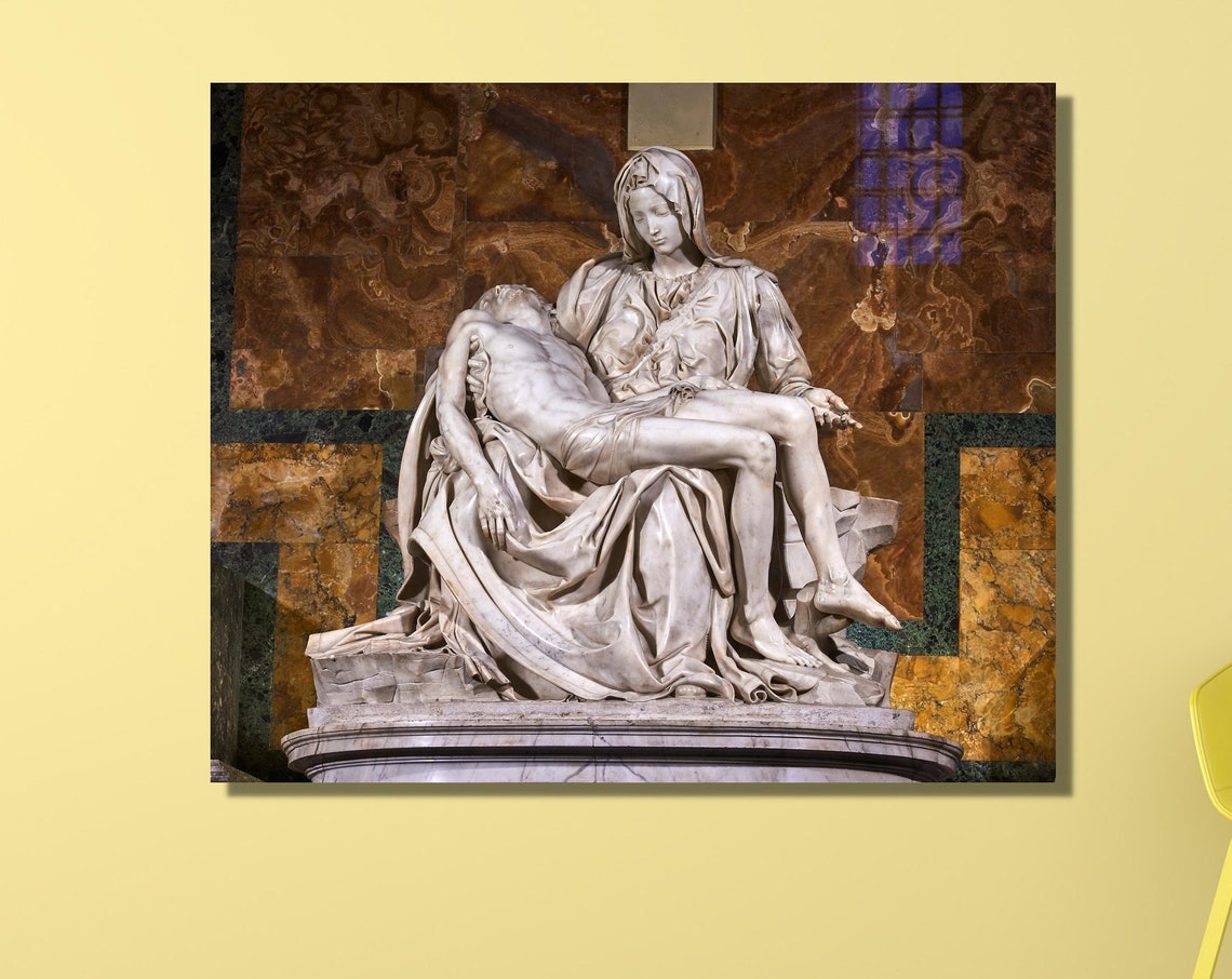 Michelangelo Pieta Marble Sculpture Vatican Photography Art Poster