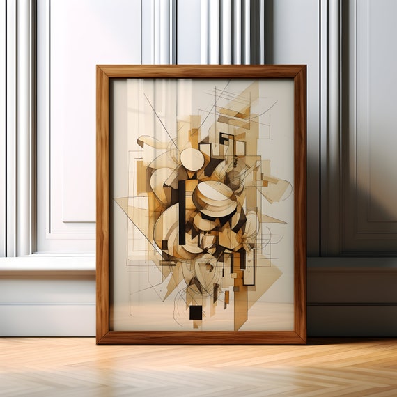 Abstract Minimalist Wall Art Abstract Poster Print Boho Style Abstract Poster Abstract Minimalist Bedroom Decor