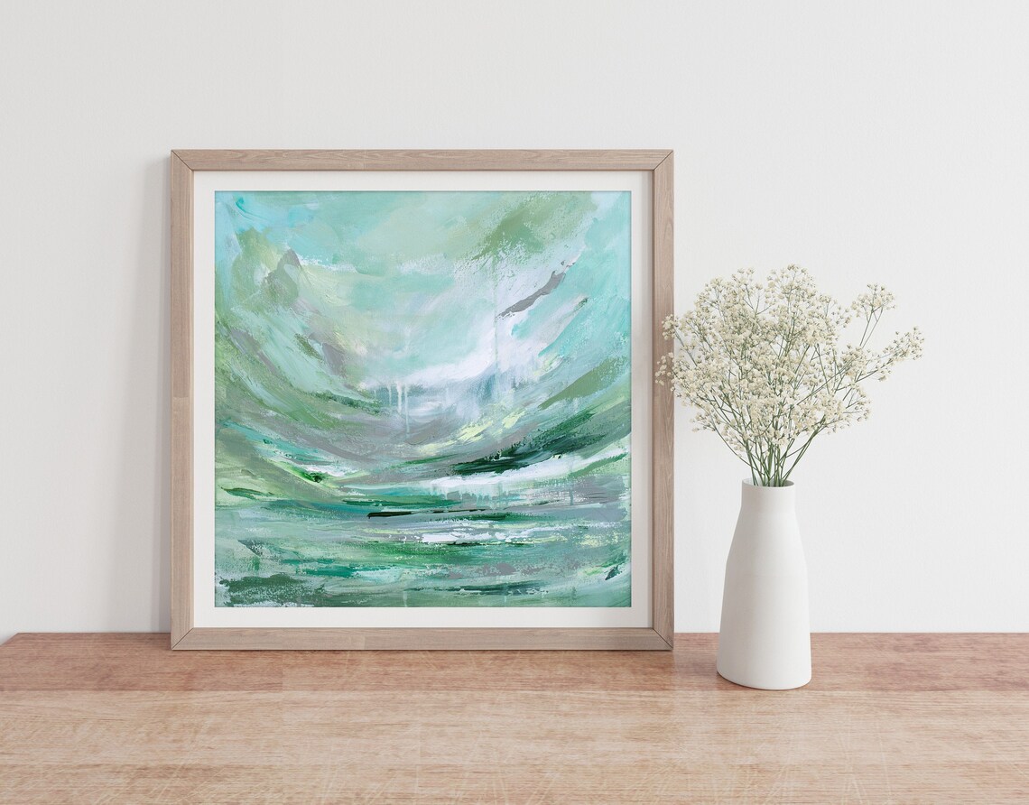 Abstract Seascape by Katie Jobling, Contemporary Art Print