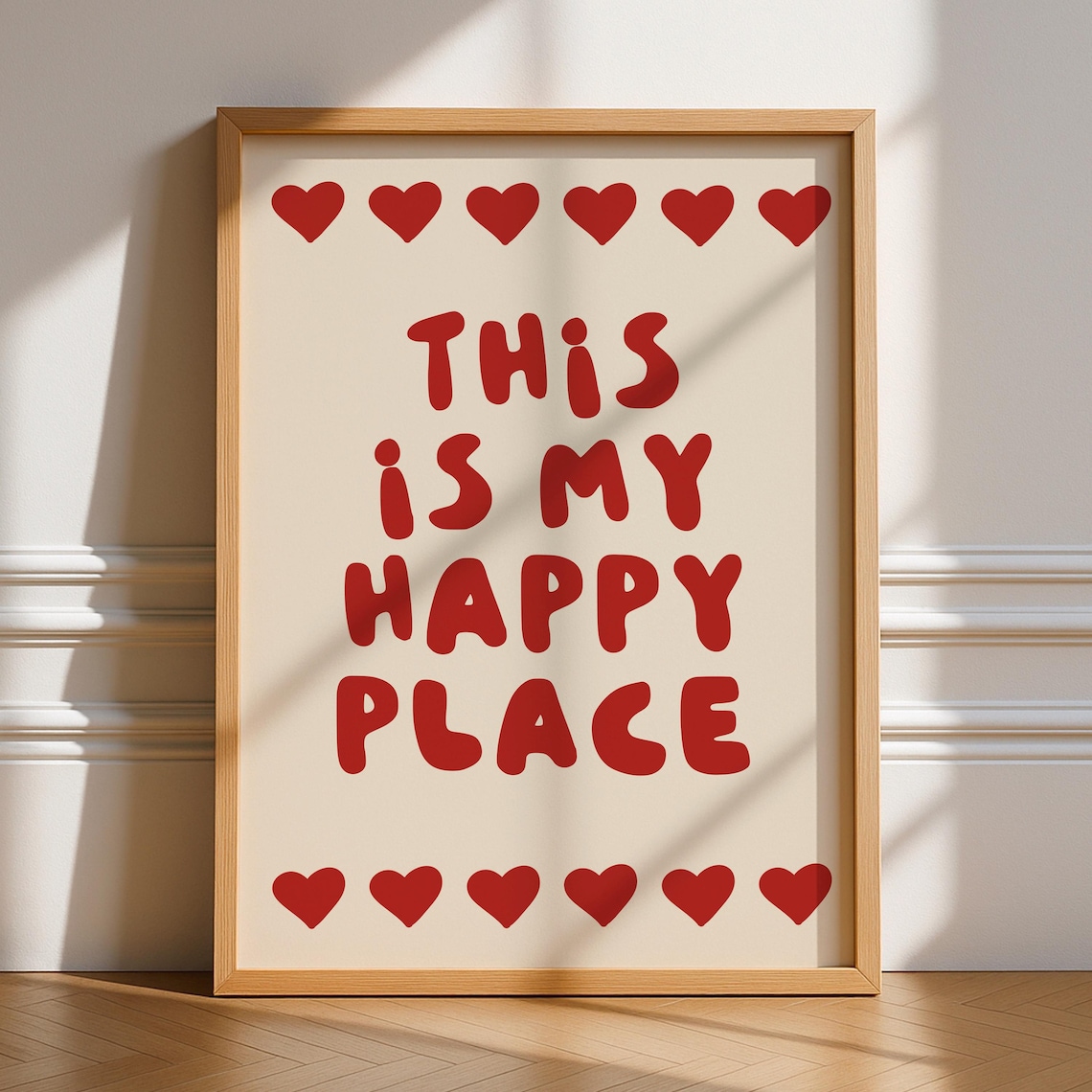 This Is My Happy Place Word Print Poster