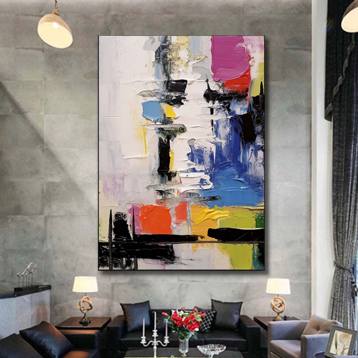 Minimalist Abstract Painting, Modern Wall Art Print - Image 4