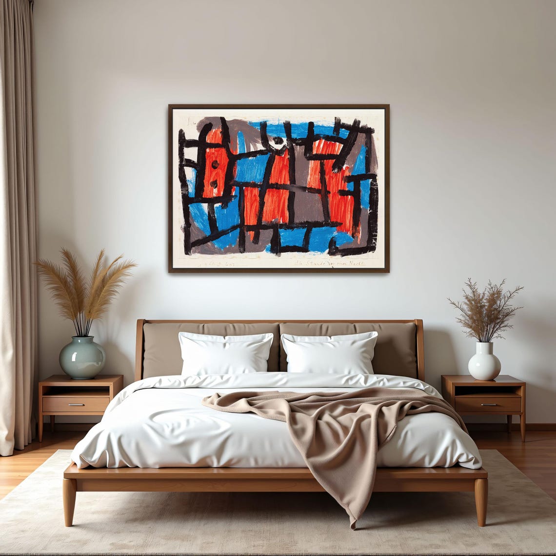 Paul Klee Die Stunde Vor Einer Nacht Abstract Painting Print - Image 5