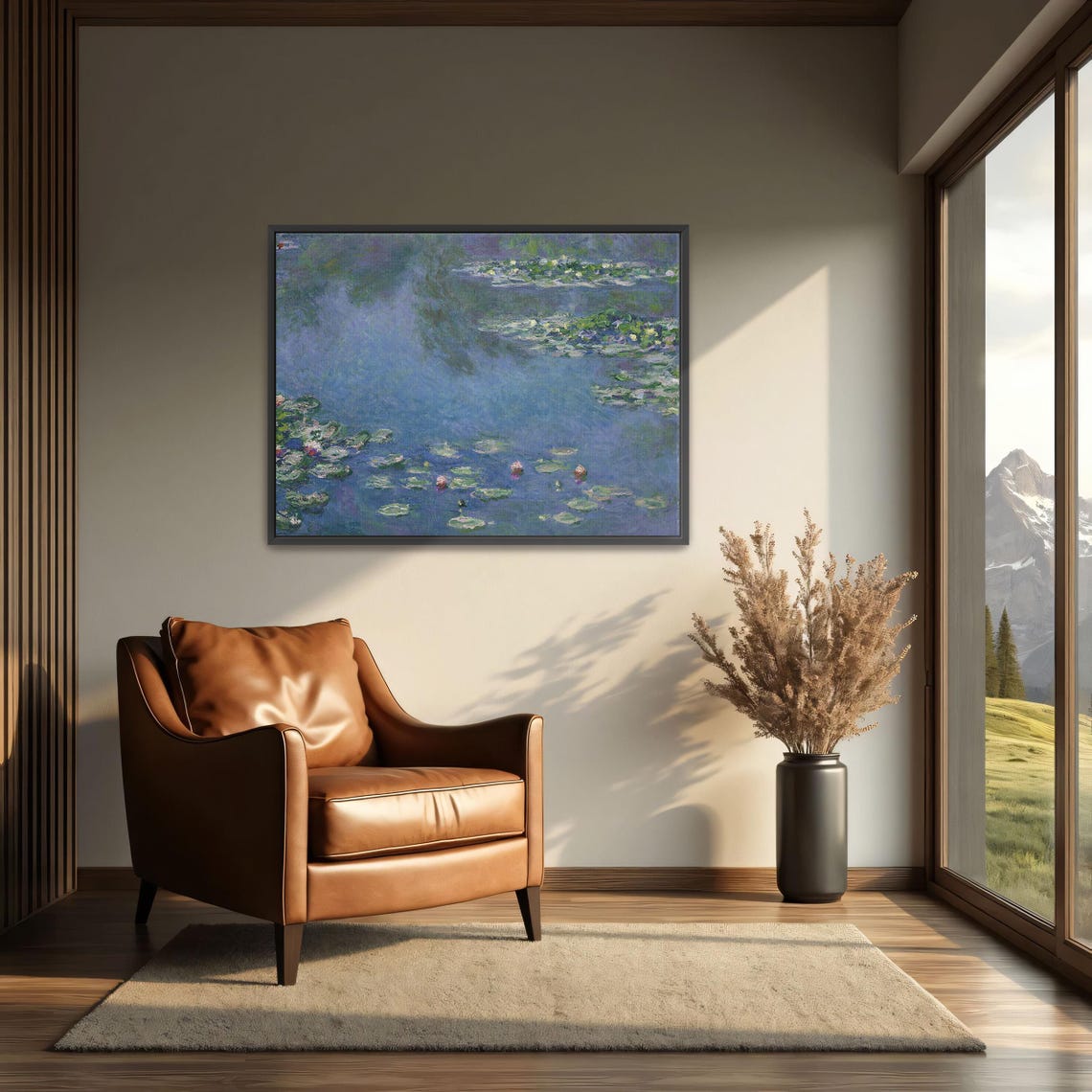 Claude Monet Water Lilies Blue Pond Impressionist Masterpiece Poster - Image 3