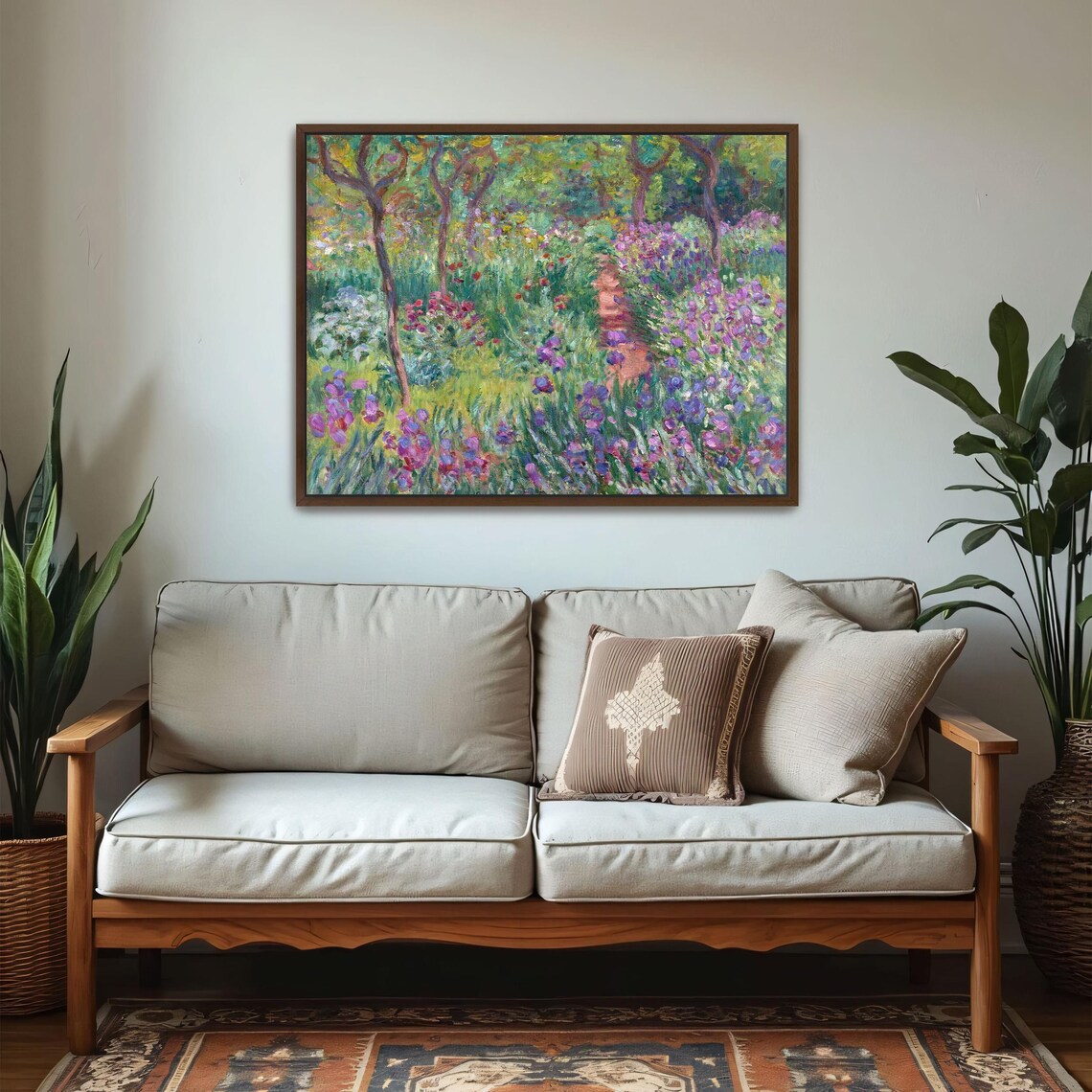 Claude Monet Iris Garden Path At Giverny Impressionist Art Poster - Image 5