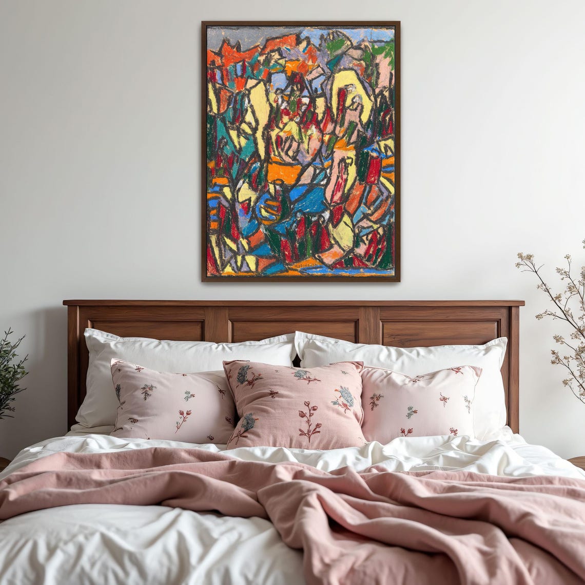 Colorful Abstract Landscape Modernist Expressionist Painting Poster - Image 5