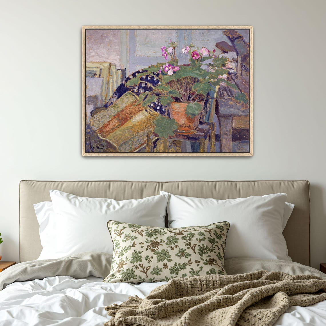 Potted Pink Flowers by Window Impressionist Still Life Poster - Image 5