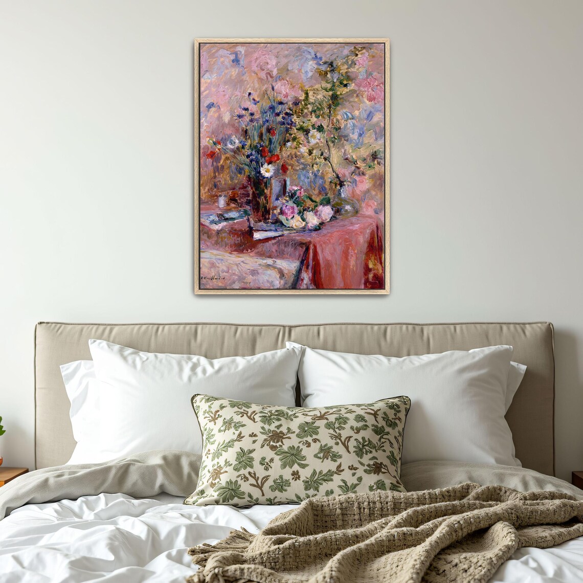 Impressionist Wildflower Bouquet Still Life Vintage Fine Art Print - Image 4