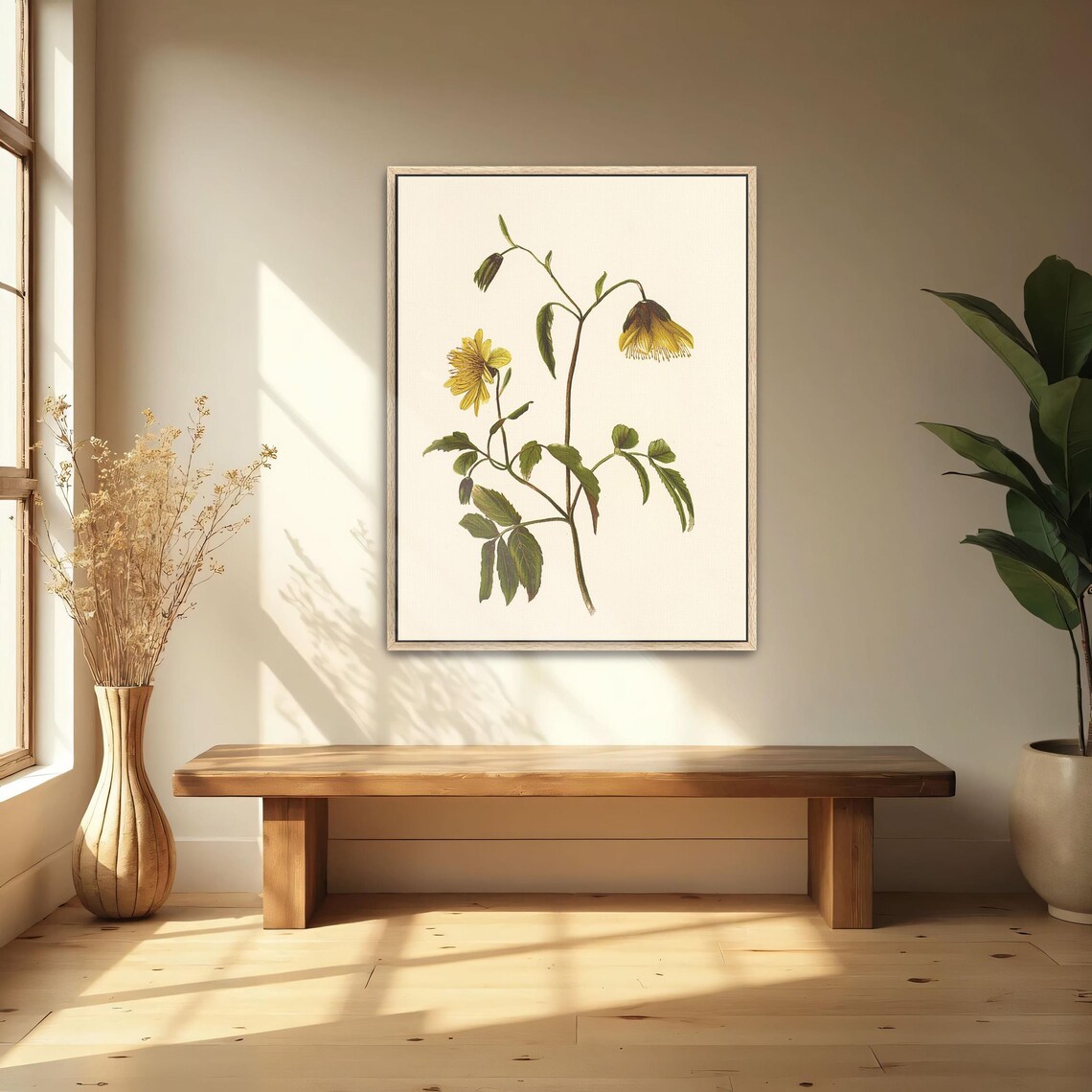 Hawaiian Yellow Flower Vintage Botanical Illustration Poster - Image 5